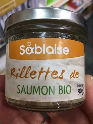 Rillettes de saumon bio La Sablaise , code 3375160834015