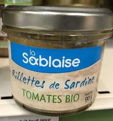 Rillette De Sardine a La Tomate La sablaise , code 3375160834022