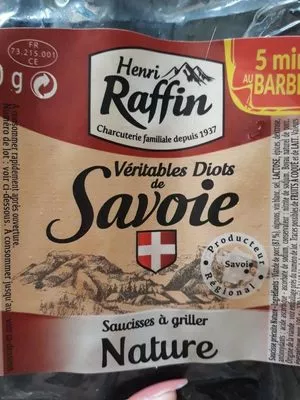 Véritables Diots de Savoie Henri Raffin 340 g, code 3375220000244