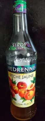 Sirop de pêche jaune Vedrenne , code 3376370144116