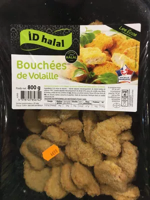 Bouchées de volaille iD Halal 800 g, code 3378740856742