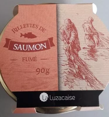 Rillettes de saumon fumé La Luzacaise 90 g, code 3380790001126