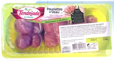 Paupiettes de veau Tendriade 390 g, code 3384480015813