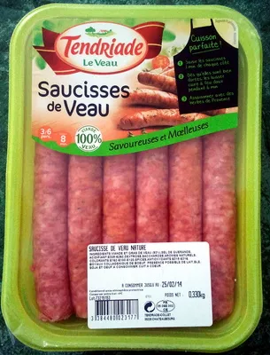 Saucisse de Veau - Tendriade Tendriade 5 x 66g, code 3384480023177