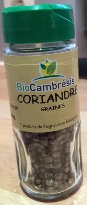 Coriandre  graines Bio Cambrésis , code 3388550000280