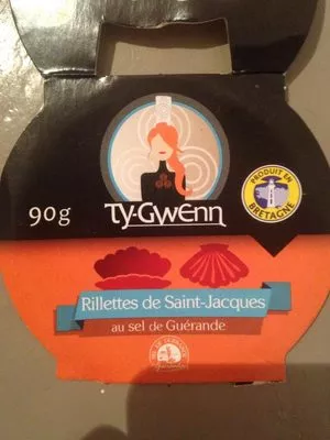 Rillettes de Saint-Jacques au sel de Guérande Ty-Gwenn 90 g, code 3389090001898