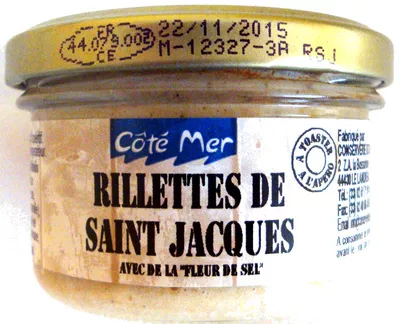 Rillettes de Saint Jacques Côté Mer 90 g, code 3389090009863