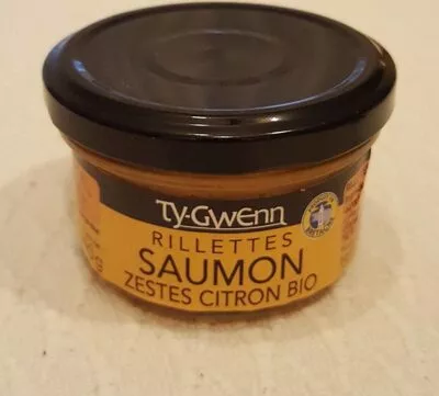 Rillettes de saumon aux zestes de citron Ty-Gwenn , code 3389090021704