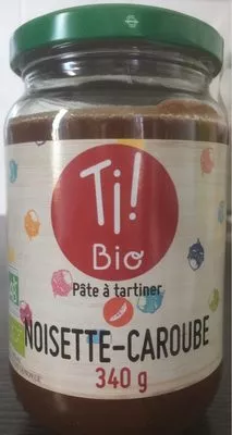 Pâte à tartiner noisette-caroube Ti Bio 340 g, code 3390390002218