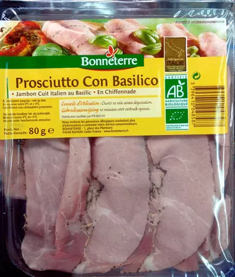 Prosciutto Con Basilico Bonneterre 80 g, code 3396410048587