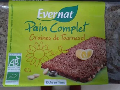 Pain Complet aux Graines de Tournesol Evernat, Bonneterre 500 g e, code 3396410107338