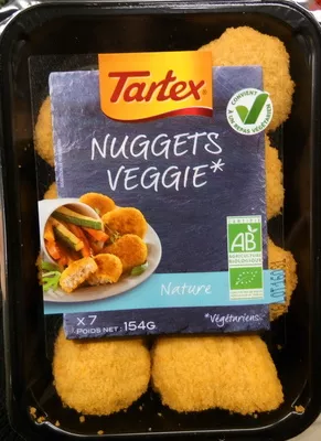 Nuggets soja et blé Tartex 154 g, code 3396410220402