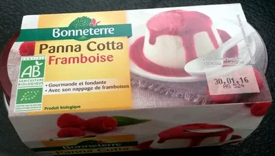 Panna Cotta Framboise Bonneterre 260 g (2 * 100 g + 2 * 30 g), code 3396410222079