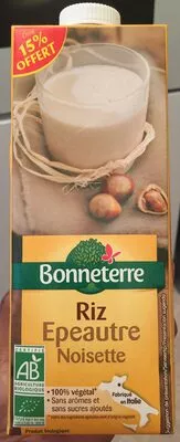 Boisson Riz Epeautre Noisette 1L Bonneterre 1 L e, code 3396411226274