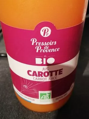 Jus de carotte Pressoirs de Provence , code 3397513215005