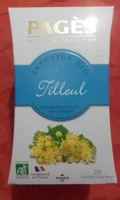 Infusion bio Tilleul Pagès 30 g, code 3398984215051