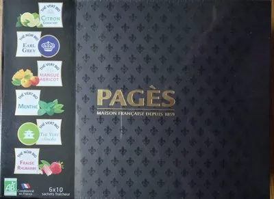 Coffret de Thés Bios Pagès 108 g e (60 sachets), code 3398984506074