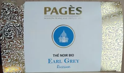 Thé Noir Bio Earl Grey Russian Pagès 43,2 g e, code 3398984525136