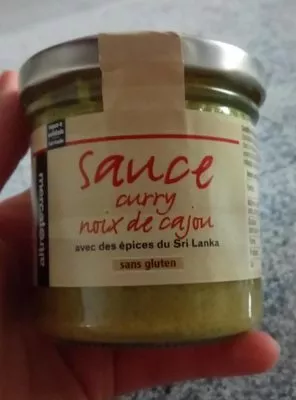 Sauce curry noix de cajou  , code 3413880042225