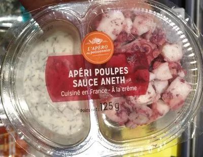 Apéri poulpes sauce aneth L'Apéro du Poissonnier 125 g, code 3418840730198