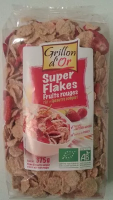 Super Flakes Fruits rouges Grillon d'Or 375g, code 3421557111297