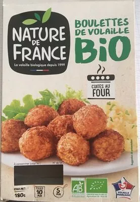 Boulettes De Volaille Bio Nature De France 180g, code 3422210440563