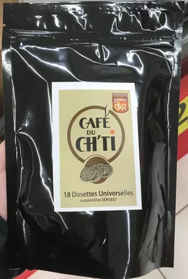 Café du ch'ti 18 dosettes universelles Café du Ch'ti 125 g, code 3424400040102