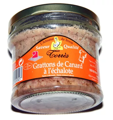 Grattons de Canard à l'Échalote Torrès 180 g., code 3428390001327