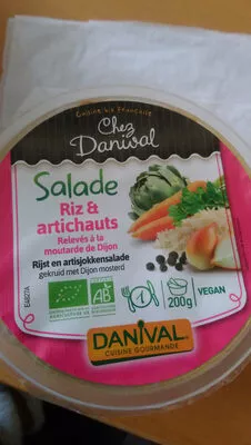 Salade Riz artichauts Danival 200 g, code 3431590004111