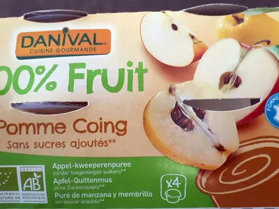 PUREE POMME COING Danival 400 g, code 3431590013687