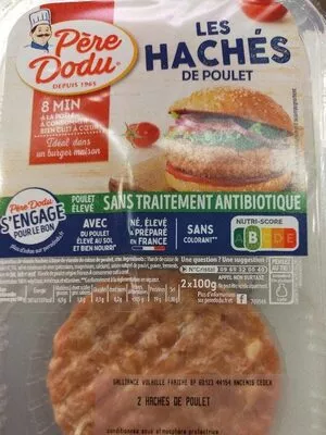 Les hachés de poulet Père Dodu 2 x 100 g, code 3435660771729