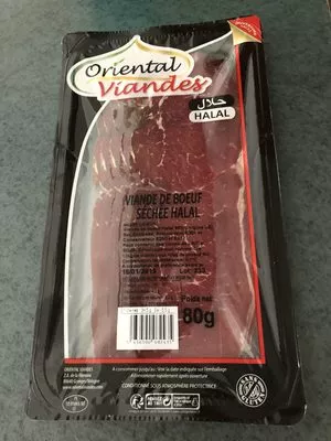 Fines tranches de boeuf séché Oriental viandes 80g, code 3436590082435