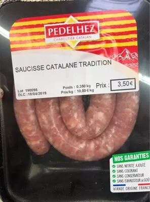 Saucisse catalane Tradition Pedelhez , code 3437770030628