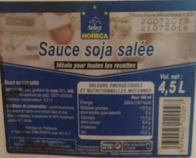 Sauce soja salée Horeca , code 3439495120097