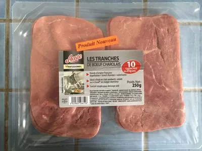 Les tranches de boeuf charolais Aoste 250 g, code 3449865266126