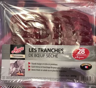 Les Tranches de Bœuf Séché Aoste, Aoste Professionnel 250 g, code 3449865270468