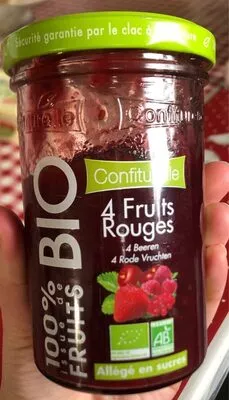 4 Fruits Rouges 100% confiturelle 100%, confit de provence 290 g, code 3452200002617