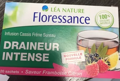 Draineur Intense Saveur Framboise Citron Floressance 30 g (x 20), code 3456300002126