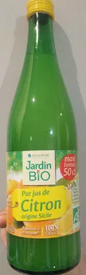 Pur jus de citron origine Sicile Jardin Bio, Léa Nature 50 cl, code 3456300002508