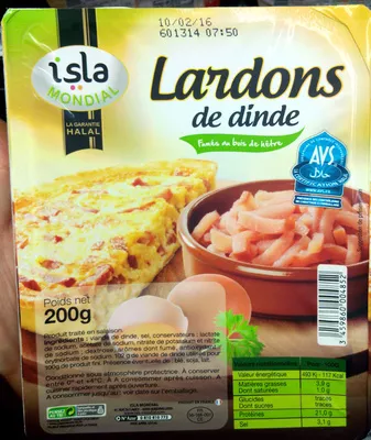 Lardons de Dinde Isla Mondial 200 g, code 3459860004852