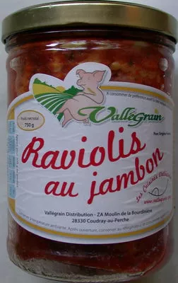 Raviolis au jambon Vallégrain 750 g, code 3467980210008