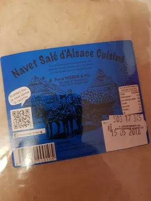 Navet salé d'Alsace cuisiné René Weber Et Fils , code 3471870000105