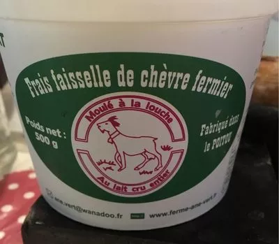 Frais faisselle de chèvre fermier Ferme de l'âne vert 500g, code 3474501213004