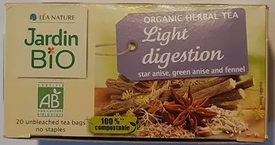 Infusion Digestion légère Jardin Bio Jardin Bio, LEA Nature 30 g (20 sachets de 1,5 g), code 3478821508963