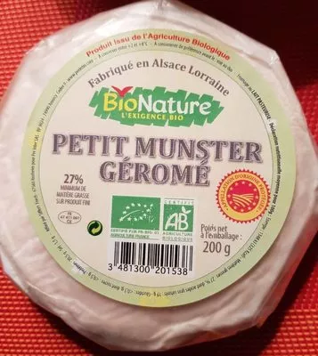 Petit Munster Aop Bio BioNature 200 g, code 3481300201538