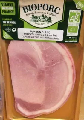 Jambon Blanc Ac 3 Tranches Bioporc , code 3483190000611