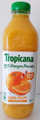 Pur jus d'orange sans pulpe Tropicana 1000mL, code 3502110009449