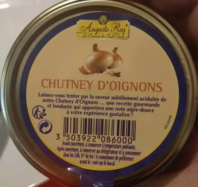 Chutney d'Oignons Auguste Rey 130 g, code 3503922086000