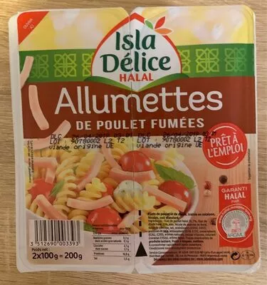 Allumettes de poulet fumées Isla Délice 2 * 100 g (200 g), code 3512690003393