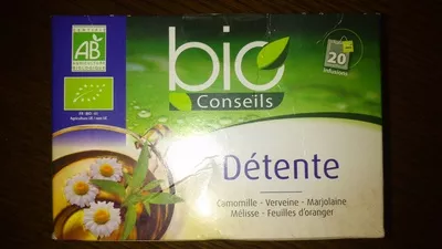 Infusion Détente - Bio Conseils Bio Conseils 22 g - 20 sachets de 1,1 g, code 3515457512671